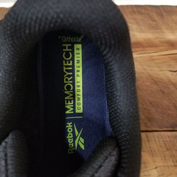 Reebok DMX MAX Black Leather Walking Shoes Size 7.5 - Picture 7 of 7